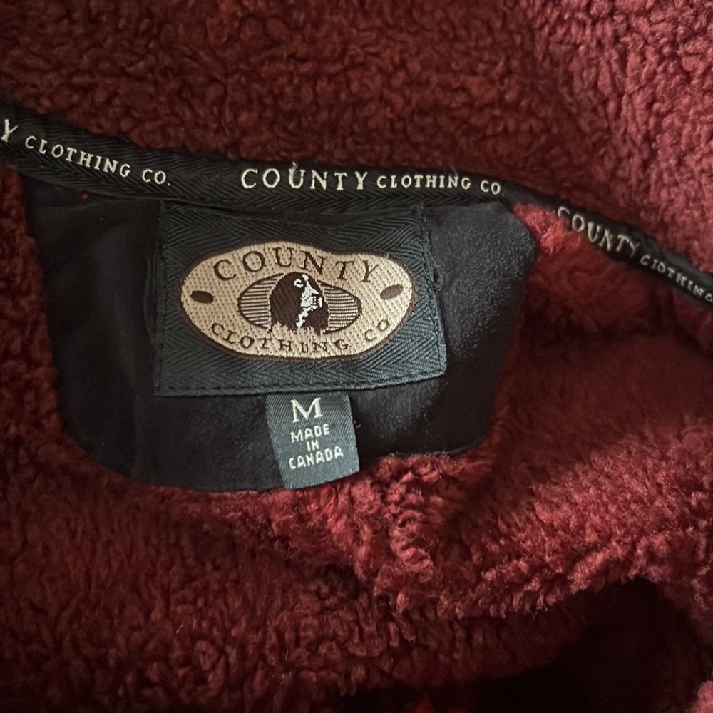 Women’s Red County Clothing Coat Size Medium - Picture 5 of 6